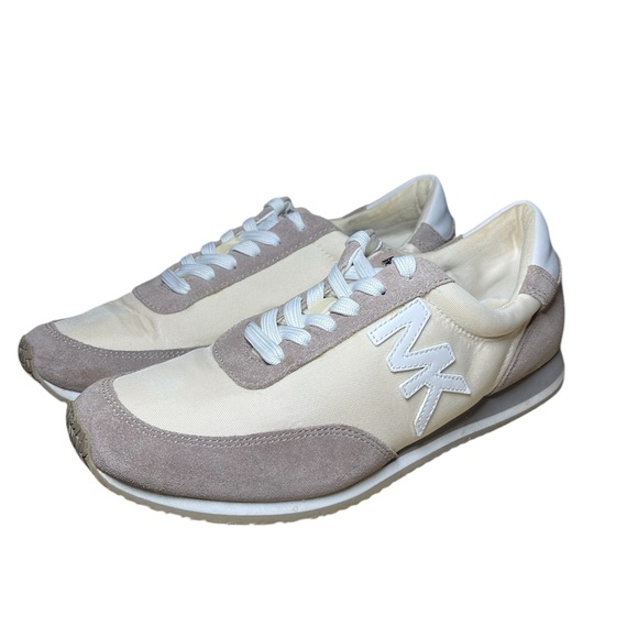 Michael Kors Shoes - Michael Kors womens lace up tan sneakers size 8